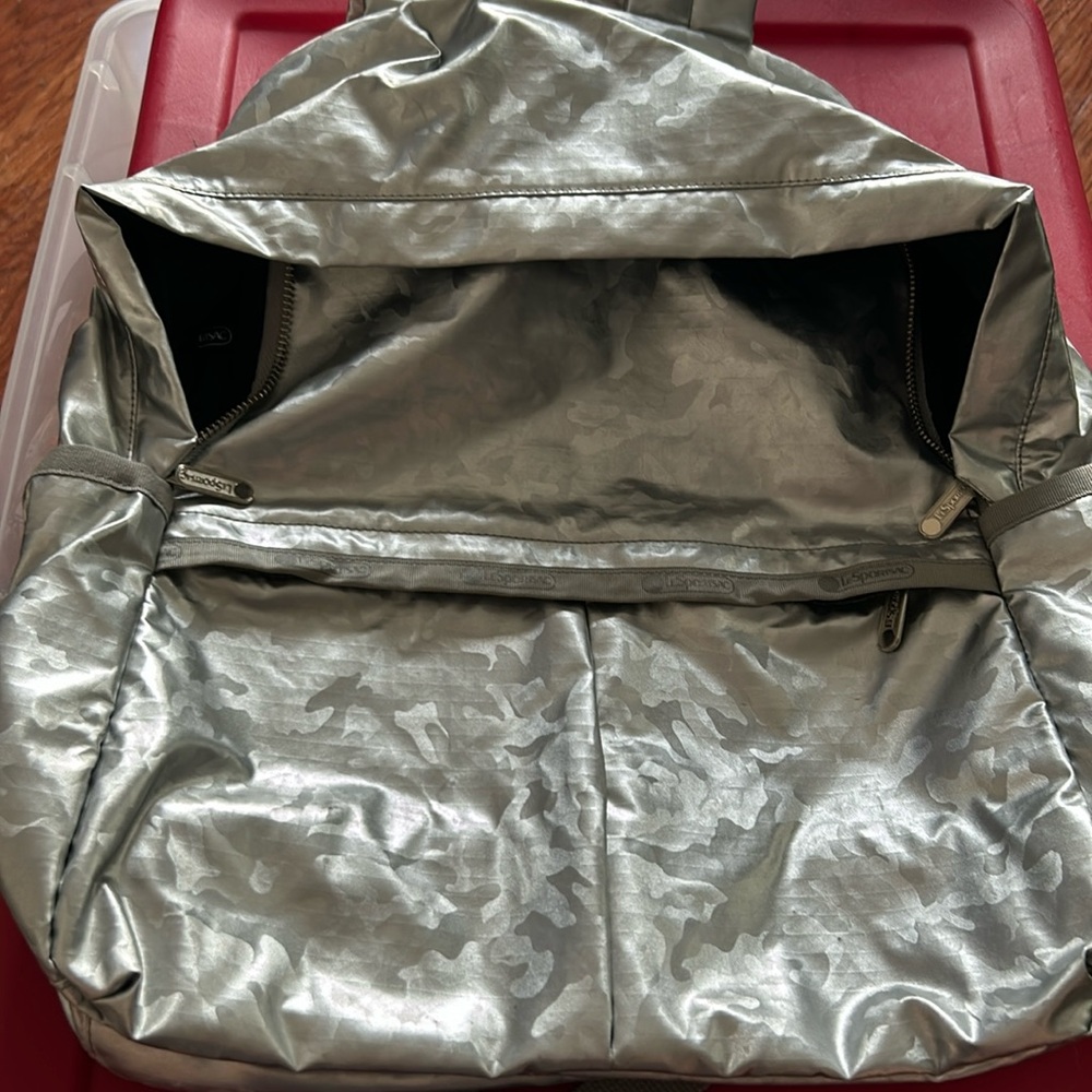 Lesportsac Silver camo Backpack